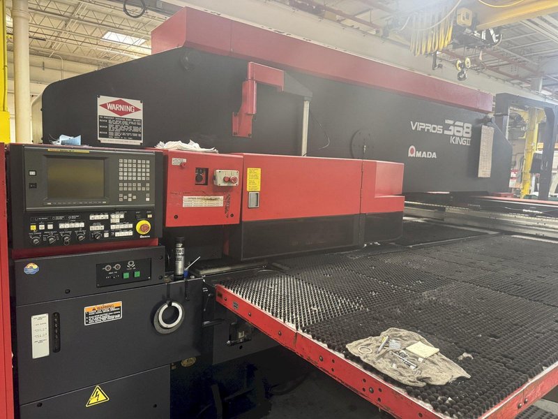 33 Ton Amada Vipros 368 King II Turret Punch, 1999 – Fanuc Control