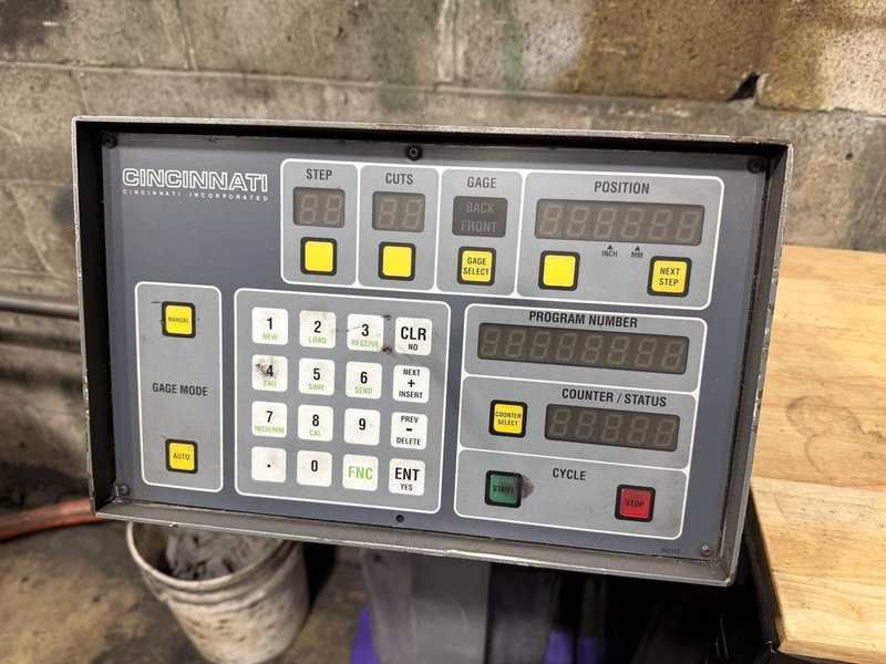 (2019) 12' X 3/8" CINCINNATI MODEL 2512 MECHANICAL SHEAR. STOCK # 0879726