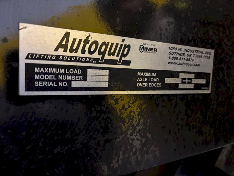 24,000 LBS X 7’ X 4’ AUTOQUIP MODEL #36KK24 HYDRAULIC LIFT TABLE: YOBRO #24355