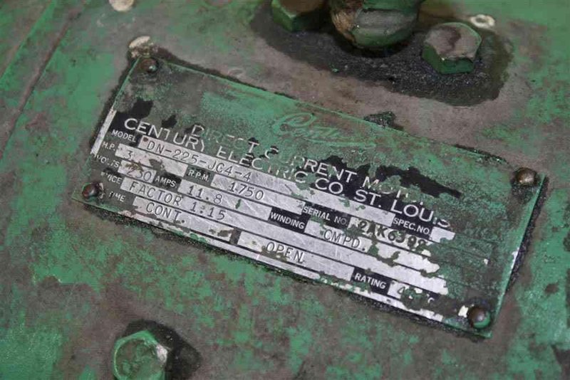 3HP CENTURY DIRECT CURRENT ELECTRIC MOTOR:  STOCK #54110