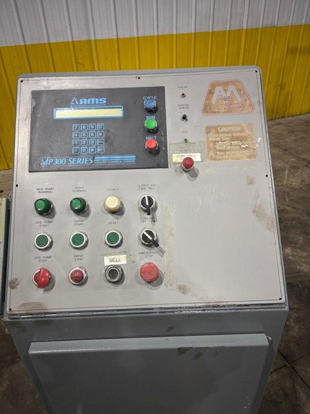 AMERICAN SERVO DRIVEN HYDRAULIC FLYING CUTOFF SHEAR WITH AMS CONTROLS: STOCK #18161