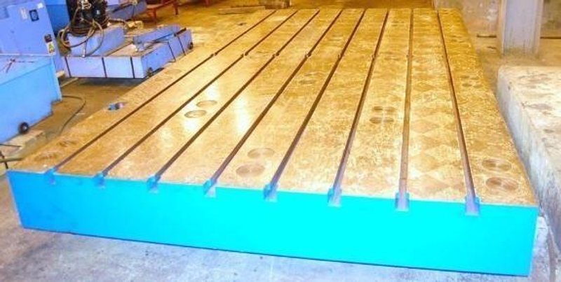 T-Slotted Floor Plates (1) 86&quot; x 157&quot; Floor Plate, Brand New Cast Iron