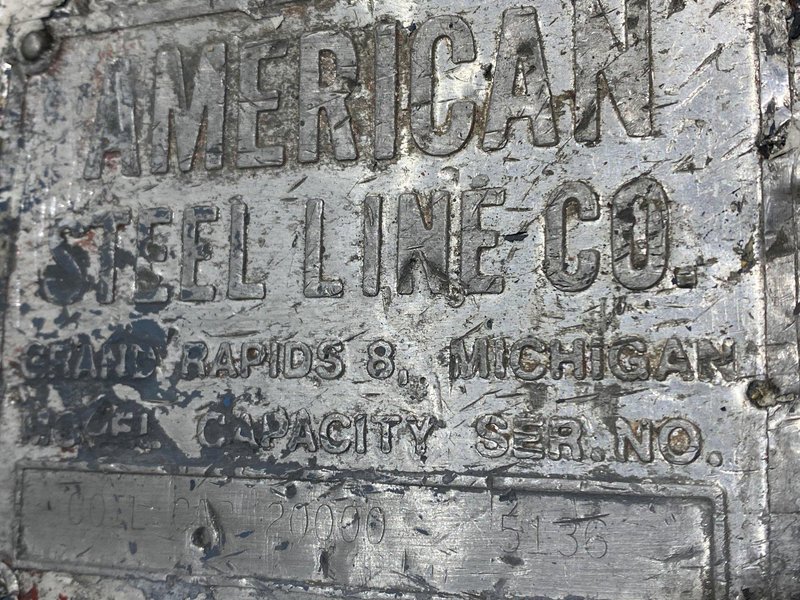 20,000 LBS AMERICAN TRAVERSING &amp; ELEVATING COIL CAR, &quot;INDEPENDENTLY OPERATED&quot;: STOCK #17285