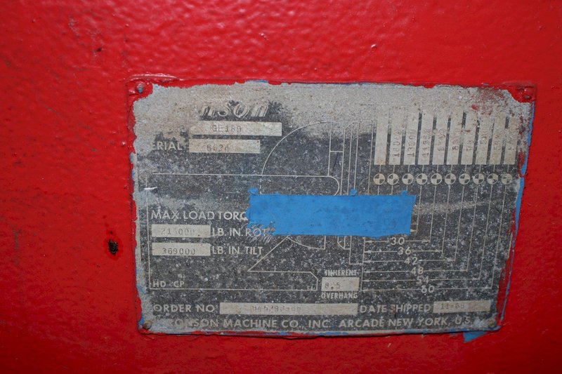 18.000 LB ARONSON MODEL #GE180 WELDING POSITIONER: STOCK #75913