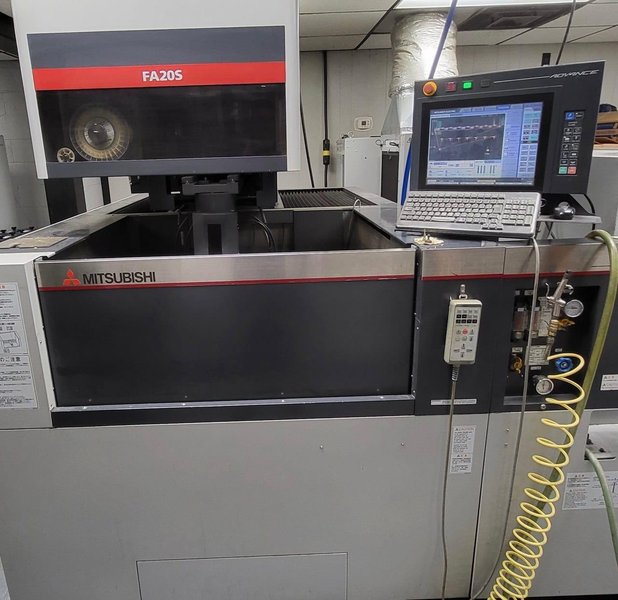 Mitsubishi FA20S Advance CNC Wire EDM, 2011 -Auto Wire Threading, 4-Sided Table, Wire Chopper