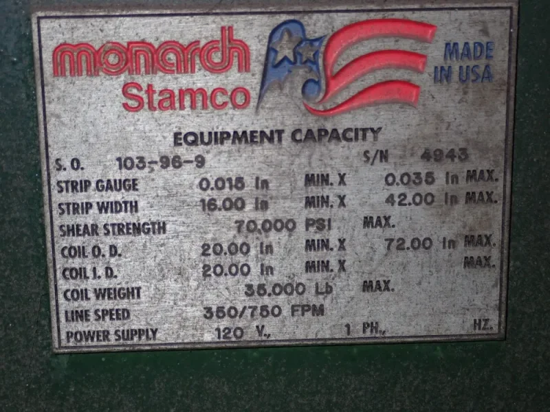 MONARCH STAMCO 16"-42" LEVELER  -  103-96-9