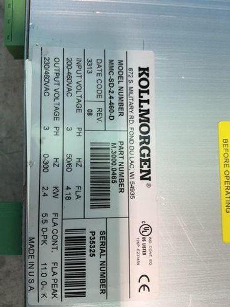 KOLLMORGEN SERVO DRIVE   -  MMC-SD-2.4-460-D