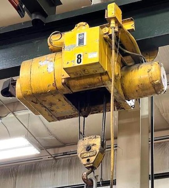 3 TON  MAYWELL &amp; MOORE ELECTRIC WIRE ROPE HOIST: STOCK #78600