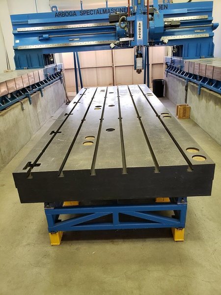 STEEL LAYOUT TABLE WITH T SLOTS: STOCK #73825