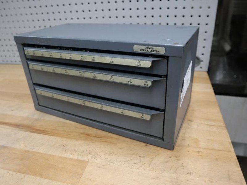 Huot Letter Drill Index 3 Drawer with Contentw- Auction Item