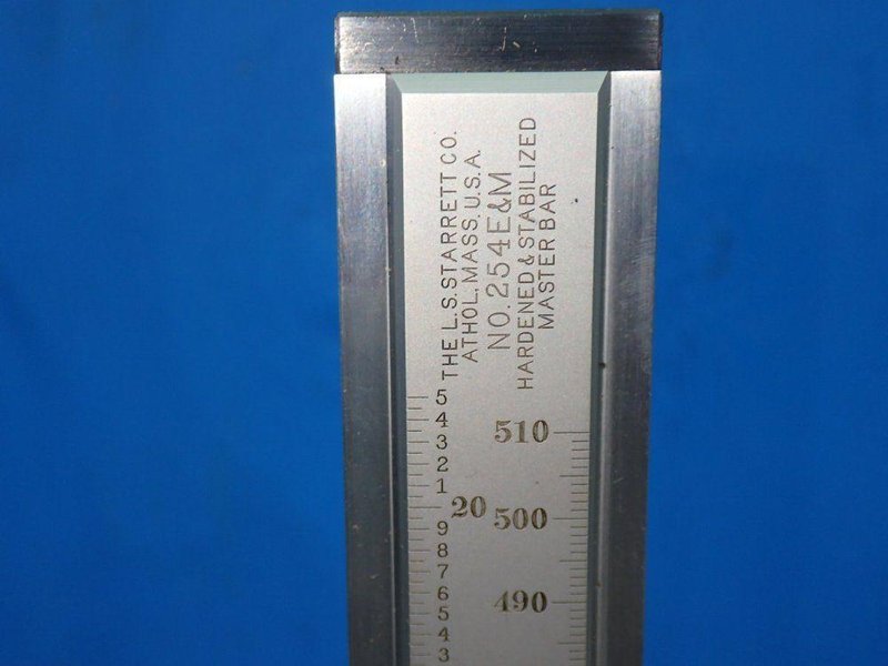 STARRETT 20" 510mm VERNIER HEIGHT GAGE W/CASE  -  254E&amp;M