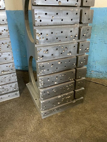 1 SET OF 24" X 28" X 84" T SLOTTED ANGLE PLATE: STOCK #80866