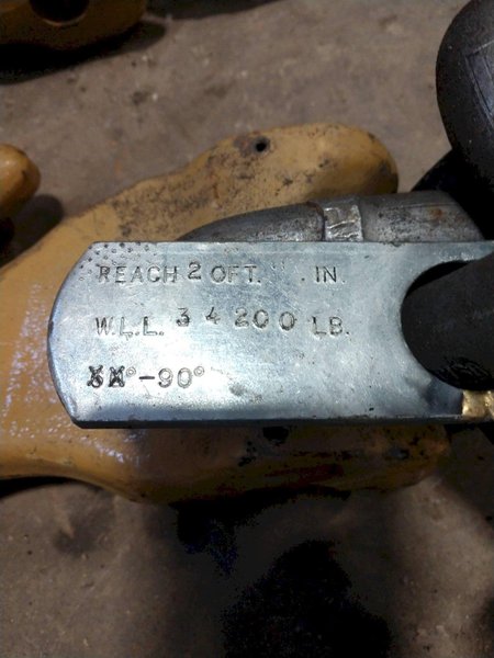 7/8&quot; X 20&#039; CROSBY HEAVY DUTY LIFTING CHAINS &amp; HOOKS, 130,000 LBS CAPACITY: STOCK #12577