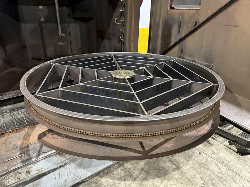 75&quot; x 60&quot; PROCECO MODEL #HD-75X60-E-6000-1-BO HEAVY DUTY ROTARY TABLE PARTS WASHER: YOBRO #24050