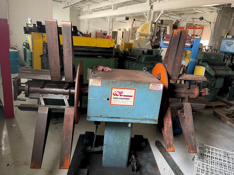 4,000 lbs x 18" Wide Coe Press Equipment Double End Coil Reel