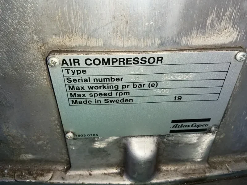 Atlas Copco 10 Hp Air Compressor  - Le9