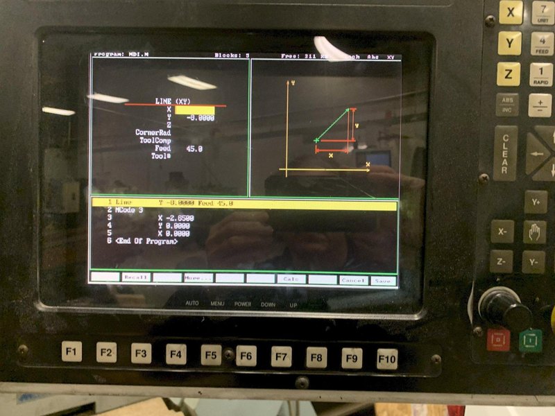 FRYER Model VB60 CNC Vertical Bed Milling Machine, S/N 60043.
