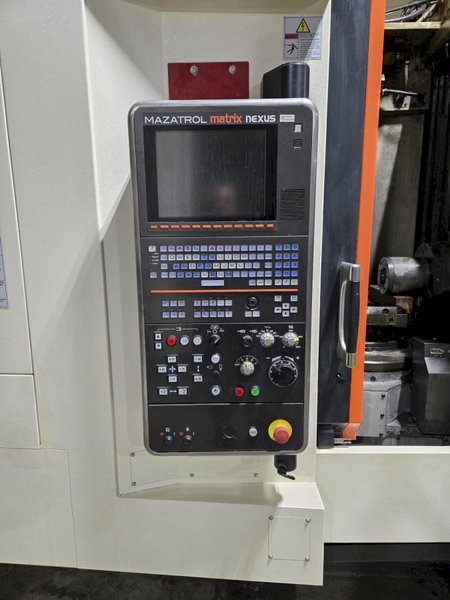 Mazak HCN-4000 400mm HMC, 2012 – 80 Tools, Full 4th Axis, CAT40, Probing, Chip Conveyor