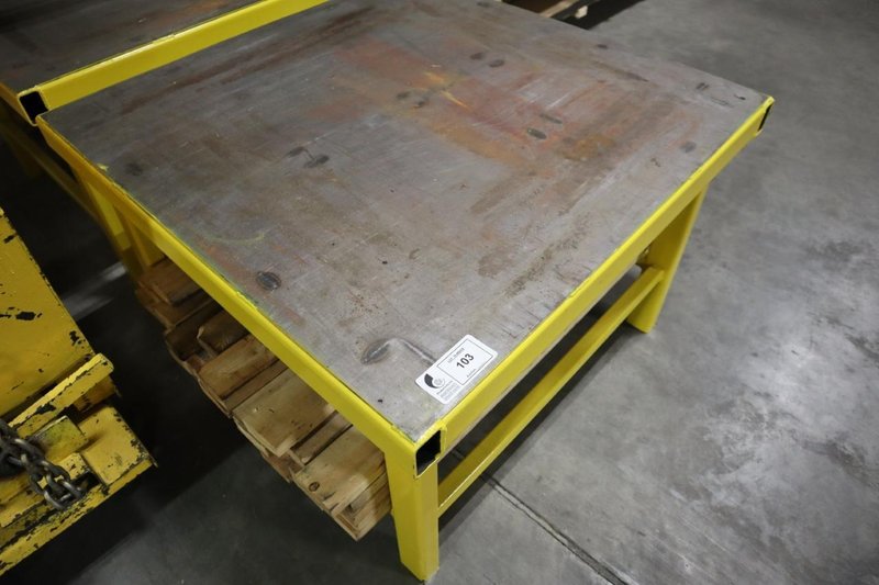 Steel Table Heavy Duty, 41.5&quot;x41.5&quot;x 28.5&quot;- Auction Item