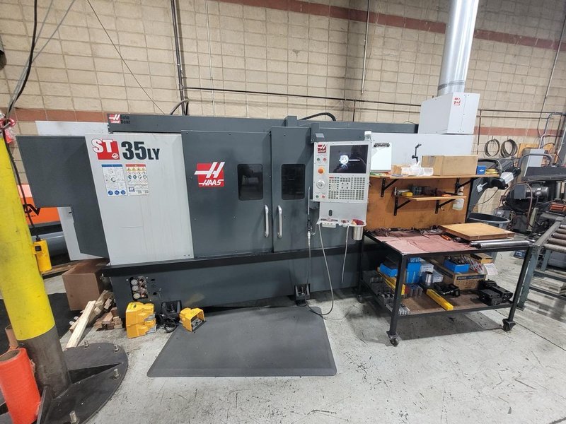 Haas ST-35LY CNC Lathe, 2020 – 62″ Long Bed, 6K Live Tooling, Y-Axis, Tool Presetter