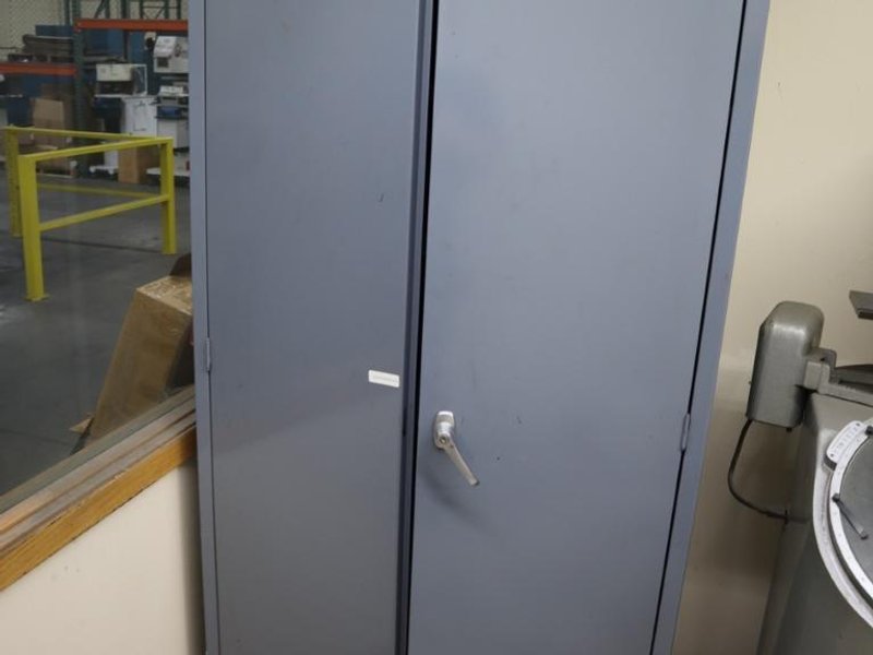 2 Door Metal Cabinet with Shelving- Auction Item