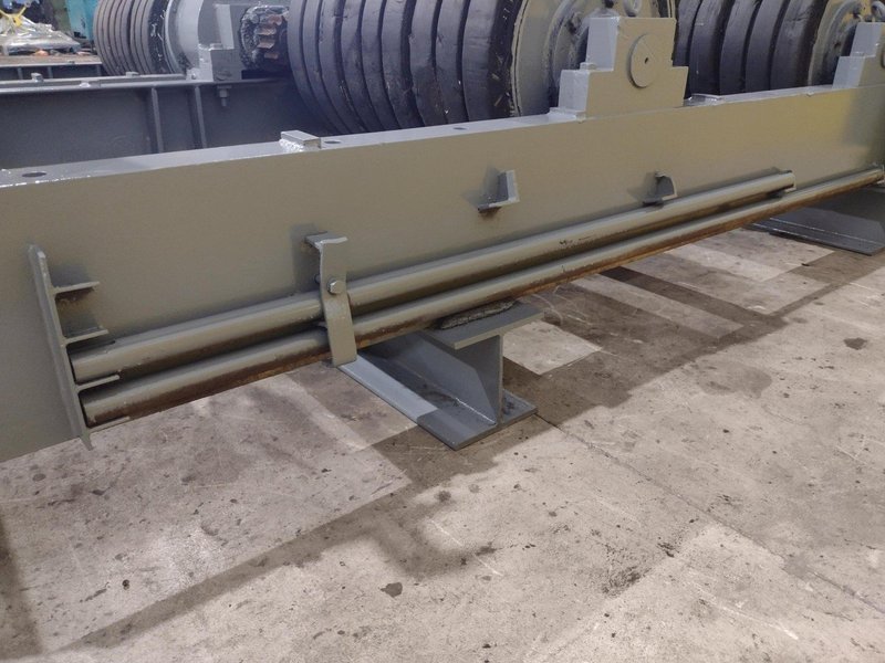 120 TON (240,000 LBS) RANSOME PANDJIRIS POWERED TANK TURNING ROLLS, POWER &amp; IDLER: STOCK #23143