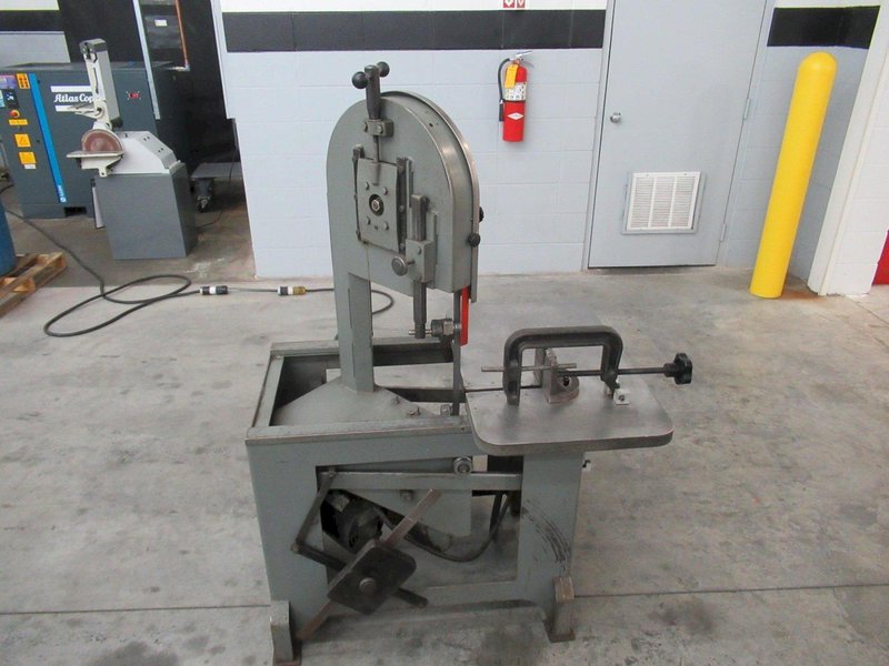 Roll-In Vertical Band Saw, 3/4" Blade, Gravity Blade Feed,Vise and Clamp