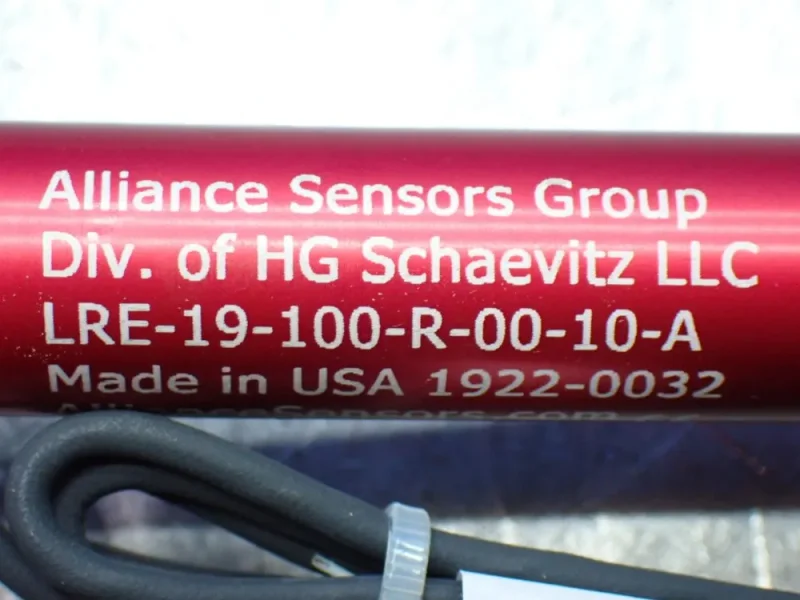ALLIANCE SENSORS GROUP 2 LINEAR VARIABLE INDUCTIVE TRANSDUCER POSITION SENSORS  -  LRE-19-100-R-00-10-A