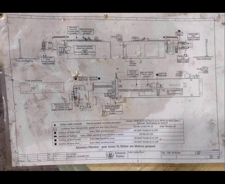 Schwarze Robitec CNC 40 Rotary 6 Axis Tube Bender, 2017