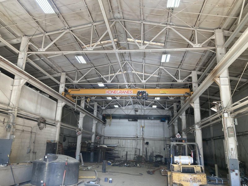 10 TON x 35' SPAN X 20' LIFT KONE CRANES SINGLE GIRDER OVERHEAD BRIDGE CRANE, NEW 2012: YOBRO #24721