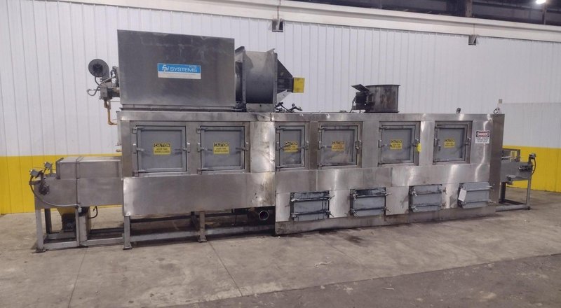 24" WIDE FPI SYSTEMS MODEL #CBW-24 STAINLESS STEEL CONVEYOR TYPER PASS-THROUGH PARTS WASHER: YOBRO #25173