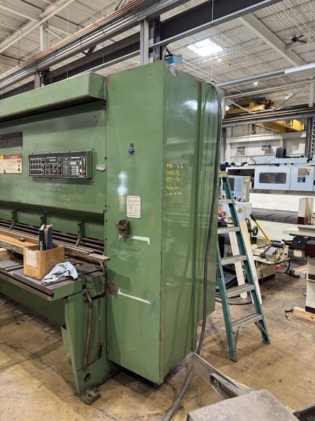 1/2″ x 10′ Cincinnati Model 500HS-10 Hydraulic Power Squaring Shear, 1990