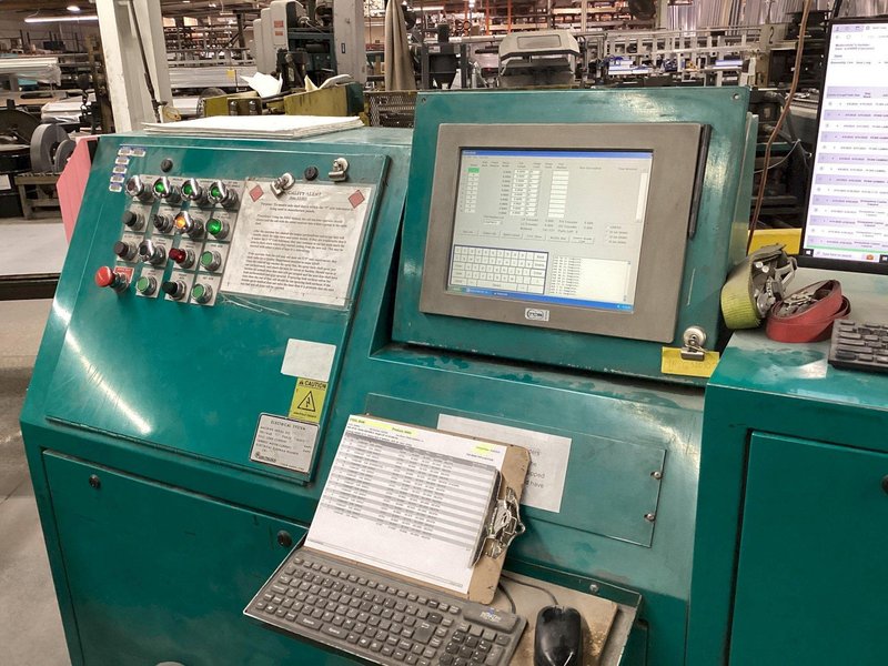 60” IOWA MODEL #GAF60-6 COIL SLEAR LINE WITH PUNCHES: YOBRO #24552