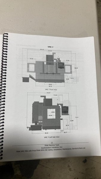Southwestern Industries Trak TMC7 CNC Mill, 2021 – RMX Control, Chip Auger, 8k Spindle, Coolant System