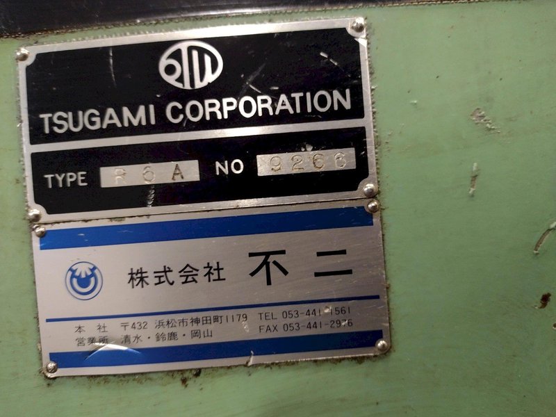 1.75&quot; TSUGAMI MODEL #R6A 2-ROLL CYLINDRICAL THREAD ROLLER: STOCK #16216