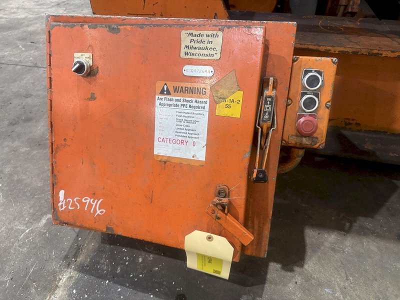 50,000 LBS (25 TON) X 84" X 72" BUSHMAN MECHANICAL POWERED UPENDER / COIL FLIPPER: YOBRO #25946