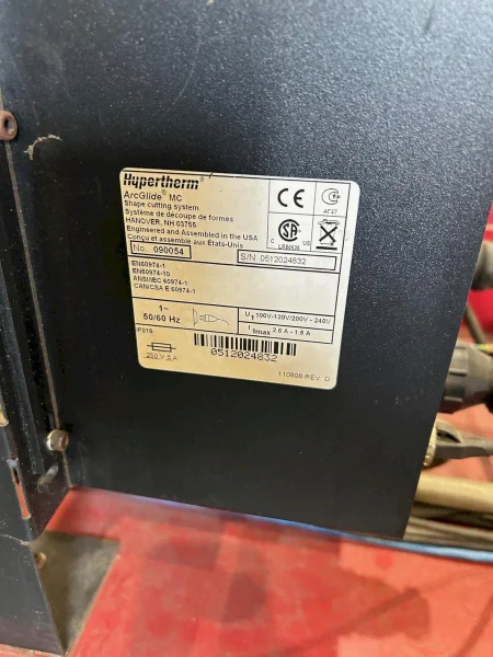 USED KOIKE ARONSON 8' X 20' 130 AMP HIGH DEFINITION CNC PLASMA CUTTER MODEL PLP-2500, Year: 2012