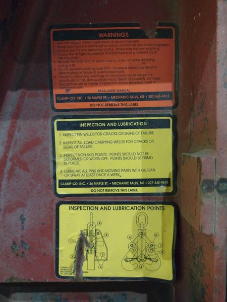 25 TON (50,000 LBS) CLAMP-CO MODEL #NS25 BEAM LIFTING CLAMP: YOBRO #24843