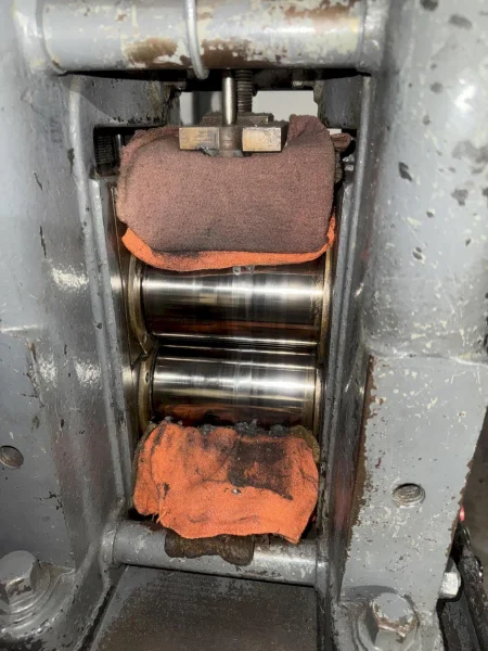 8&quot; WIDE x 2-HIGH STANDARD AMERICAN POWERED ROLLING MILL: YOBRO #23829