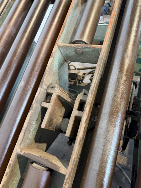 6,000 LB X 48" LBS BRANER HYDRAULIC DOWNLAYER TABLE. STOCK # 0435626