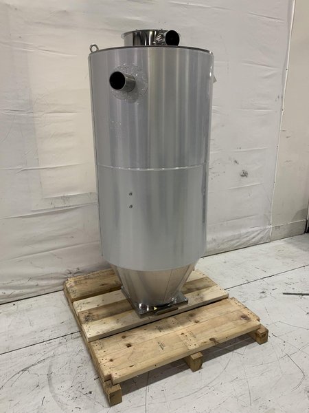 New AEC Drying Hopper, WH300, Approx. 300 lb Capacity, Insulated, Stainless Steel