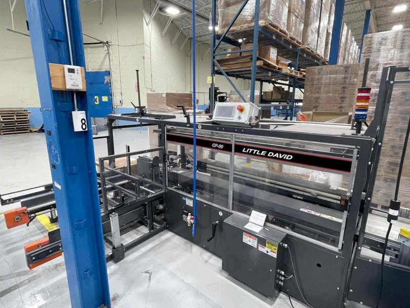 FULLY AUTOMATIC CF‑50T ERECTOR + HIGH‑SPEED LD‑16A SEALER – UP TO 20 CASES/MIN!
