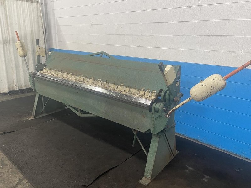 8&#039; X 16 GAUGE DREIS &amp; KRUMP BOX &amp; PAN FINGER BRAKE: STOCK #76837