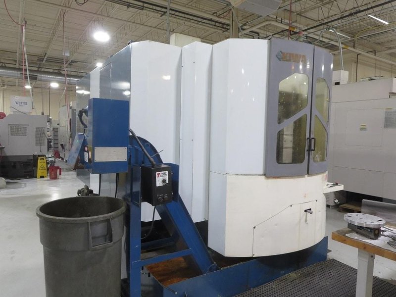 KIWA KNH-426X HMC, 2003-HPC, Fanuc Control, 12,000RPM, Chip Conveyor