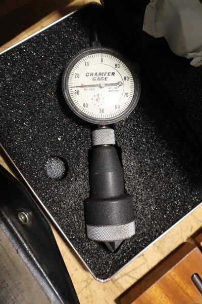 Chamfer Gages, Countersink Gage, Co-Ax Indicator, Hole Bottom Adapter- Auction Item