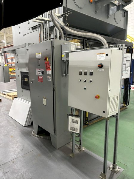 300 TON PACIFIC MODEL #300-OBL-10/60 STRAIGHT SIDE HYDRAULIC PRESS, 12" STROKE: STOCK #16352