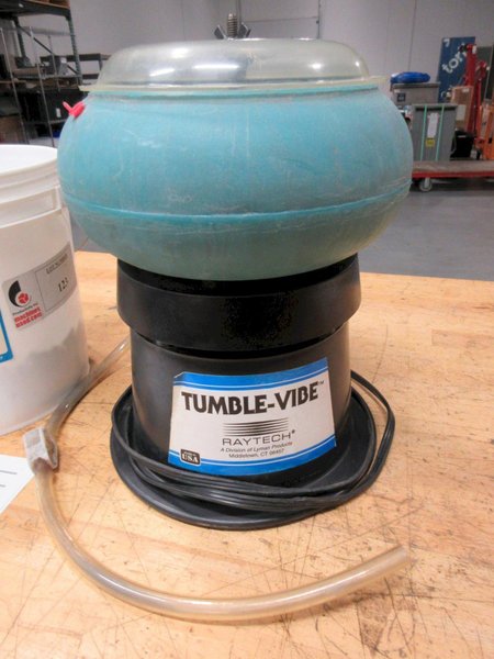 Raytech Tumble-Vibe and 1/3 Bucket of Deburring Media- Auction Item