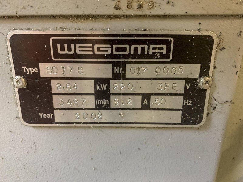 WEGOMA Model SD-17S Compound Miter Saw, S/N 017 0065, New 2002.