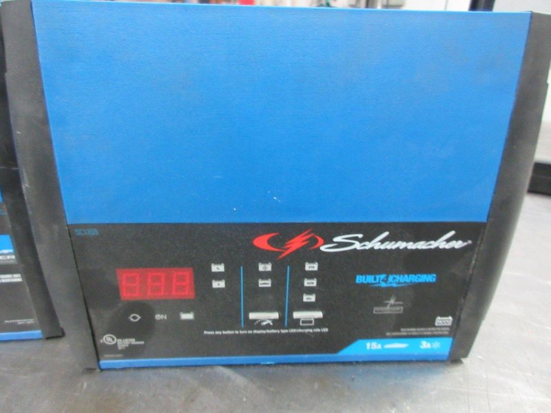Schumacher Portable Battery Chargers (2) 15 Amp- Auction Item