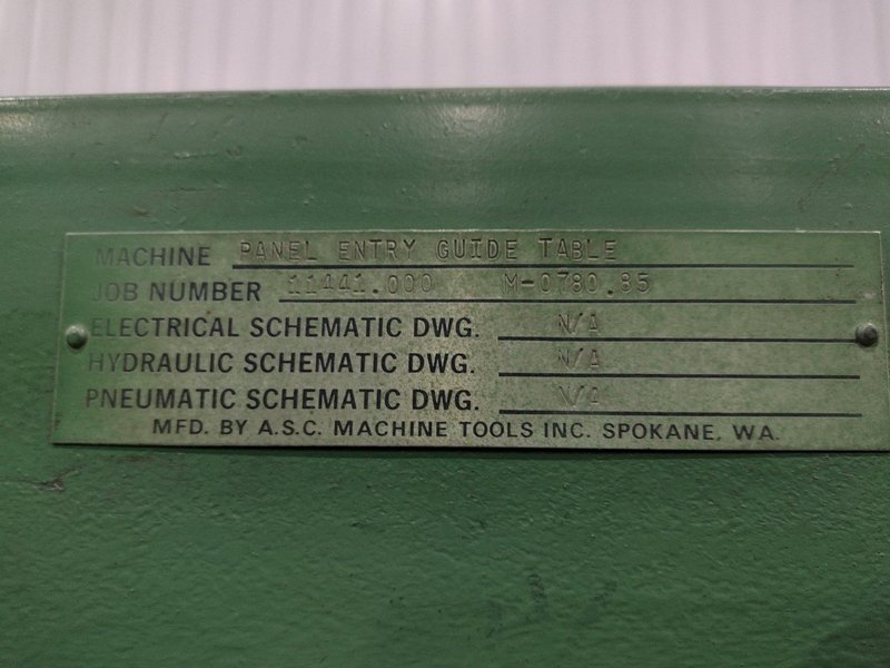 16 STAND X 4&quot; x 36&quot; WIDE R-PANEL ASC ROLLFORMER LINE WITH REEL &amp; CUT OFF, BECK CONTROLS: STOCK 21176